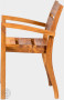 Garden teak armchair MARCO