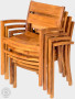 Garden teak armchair MARCO