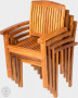 Garden teak armchair PARIS