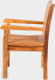 Teak garden chair PIETRO