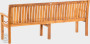 Garden teak bench PIETRO 210 cm