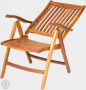 Garden teak armchair REGINA