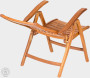 Garden teak armchair REGINA