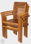 Teak garden set DANTE/NICE II. 1+4