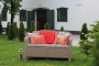 Garden rattan sofa 2-seater CORFU LOVE SEAT (cappuccino)