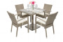 Garden rattan set GINA 1+4 (grey-beige)