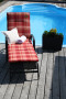 PESARO metal garden deckchair