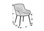 Aluminum garden chair PARIS (anthracite)