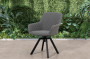 Garden aluminum swivel chair PARIS (grey)