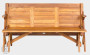 Teak folding garden bench MORENO 2 in 1