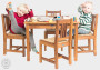 Garden children's teak set LAURA SET 1+4