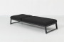 Luxury aluminum lounger MELIA LIKA TEX (anthracite)