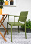 Plastic armchair with armrests HELSINKI (various colors)