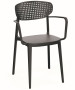 Plastic chair with armrests OSLO (various colors)