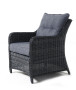 Rattan set PAOLA anthracite (FREE cushions)