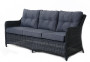 Rattan set PAOLA anthracite (FREE cushions)