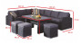 Rattan set NAOMI anthracite (FREE cushions)