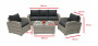 AMBER rattan set (FREE cushions)