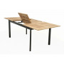 Folding aluminum table CONCEPT 150/210x90 cm (teak)