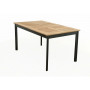 Folding aluminum table CONCEPT 150/210x90 cm (teak)