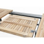 Folding aluminum table CONCEPT 150/210x90 cm (teak)