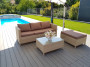 Rattan variable set SAN MARINO 4