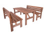 Solid pine bench, stained wood 30 mm (various lengths)