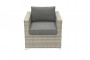 Rattan armchair SEVILLA (grey)