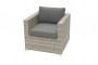 Rattan armchair SEVILLA (grey)