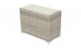 Rattan side table SEVILLA (grey)