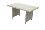 Rattan table 140 x 80 cm SEVILLA (grey)