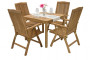 Teak garden set LAGUNA QUATRO 1+4