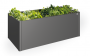 Raised vegetable box 2 x 2 (dark gray metallic)
