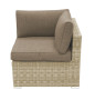 Rattan variable set SEVILLA for 2 people (beige)