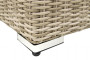 Rattan 2-piece bench SEVILLA (beige)