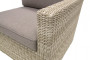 Rattan 2-piece bench SEVILLA (beige)