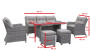 Rattan set PAOLA gray (FREE cushions)