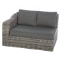 Rattan corner set BORNEO LUXURY (grey)