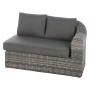 Rattan corner set BORNEO LUXURY (grey)