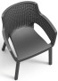 Garden plastic chair SOFIA (anthracite)