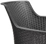 Garden plastic chair SOFIA (anthracite)