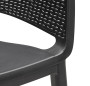 Garden plastic chair SOFIA (anthracite)