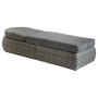 Rattan lounger BORNEO LUXURY (grey)