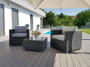 Rattan armchair SEVILLA (anthracite)