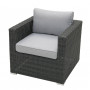 Rattan armchair SEVILLA (anthracite)