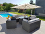 Modular rattan set SEVILLA (anthracite) - own set