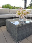 Rattan variable set SEVILLA 1+2+1 for 4 people (anthracite)