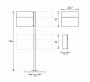 Letter box RADIUS DESIGN (LETTERMANN 4 STANDING stainless steel 565) stainless steel