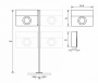 Letter box RADIUS DESIGN (LETTERMANN XXL STANDING stainless steel 567) stainless steel