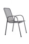 Metal chair (armchair) Saga low